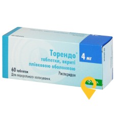 Торендо табл. 4 мг №60 КРКА (Словенія)