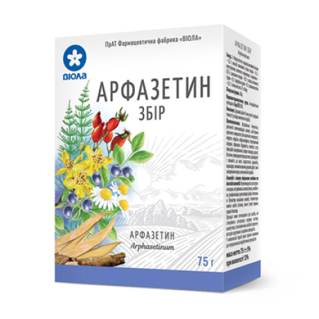 Арфазетин, збір по 75 г у пачках з внутрішнім пакетом Віола (Україна)