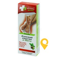 Бальзам кінський каштан і м'ята Чергова аптека Еколла 50 г Біокон МНВО (Україна)
