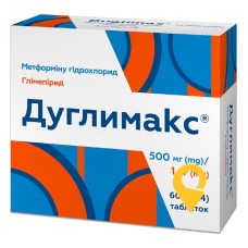 Дуглимакс табл. 500 мг + 1 мг №60 Кусум Фарм (Україна)
