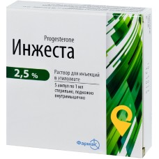 Інжеста ін'єкцій в етилолеаті 2,5 % 1.мл №5 Фармак (Україна)