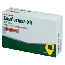 Комбогліза XR табл. 5 мг + 1000 мг №28 АстраЗенека Фармасьютикалс (США)