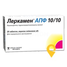 Леркамен АПФ 10/10 табл. 10 мг + 10 мг №28 Рекордаті Індастріа Хіміка і Фамес'ютіка (Італія)