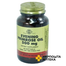 Олія примули вечірньої Solgar капс. 500 мг №60 Солгар Вітамін енд Херб (США)
