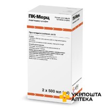 Пк-мерц р-н д/інф 0,4 мг/мл 500.мл №2 Мерц Фарма (Німеччина)