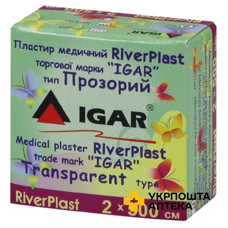 Пластир Ріверпласт Ігар 2 см * 500 см, п/е, прозор. Ігар (Україна)