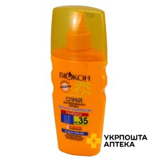 Спрей для безпечної засмаги SPF-35 SPF-35 160 мл Біокон МНВО (Україна)
