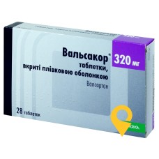 Вальсакор табл. 320 мг №28 КРКА (Словенія)