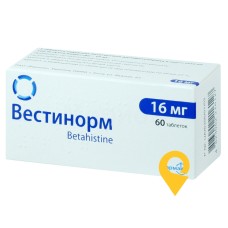 Вестінорм табл. 16 мг №60 Фармак (Україна)