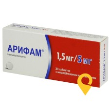Арифам табл. модиф вивільн. 1,5 мг + 5 мг №30 Серв'є Індастрі (Франція)