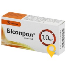 Бісопрол табл. 10 мг №30 Фармак (Україна)