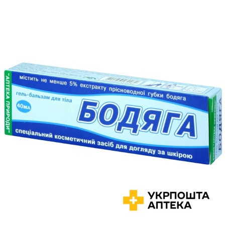 Бодяга гель-бальзам для тіла 40 мл Флора-Фарм (Україна)