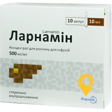 Ларнамін конц. інф. 500 мг/мл 10.мл №10 Фармак (Україна)