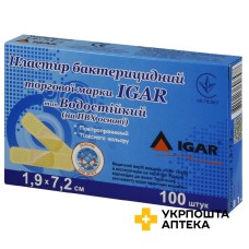 Лейкопластир бактерицидний Ігар 1,9 см * 7,2 см, ПВХ №100 Ігар (Україна)