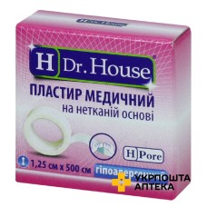 Лейкопластир H Др. Хаус 1,25 см * 500 см, на неткан. осн. Jiangsu Nanfang Medical Co., Ltd (Китай)