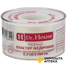 Лейкопластир H Др. Хаус 2,5 см * 500 см, на н/ткан. основі Jiangsu Nanfang Medical Co., Ltd (Китай)
