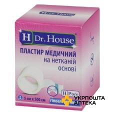 Лейкопластир H Др. Хаус 5 см * 500 см, на неткан. осн. Jiangsu Nanfang Medical Co., Ltd (Китай)