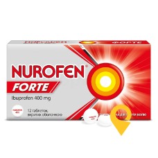 Нурофєн форте табл. 400 мг №12 Рекітт Бенкізер (Великобританія)