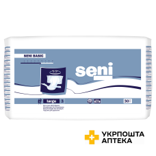 Підгузки для дорослих SENI BASIC large №30 Torunskie ZMO (Польща)