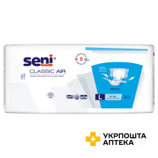 Підгузки для дорослих SENI CLASSIC AIR large №30 Torunskie ZMO (Польща)