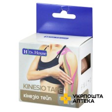 Пластир медичний Кінезіо тейп H Др. Хаус 5 см * 5 м, бежев. Jiangsu Nanfang Medical Co., Ltd (Китай)
