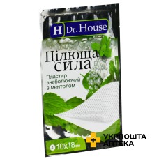 Пластир знеболюючий Цілюща сила H Др. Хаус 10 см * 18 см, перфор., ментол Jiangsu Nanfang Medical Co., Ltd (Китай)