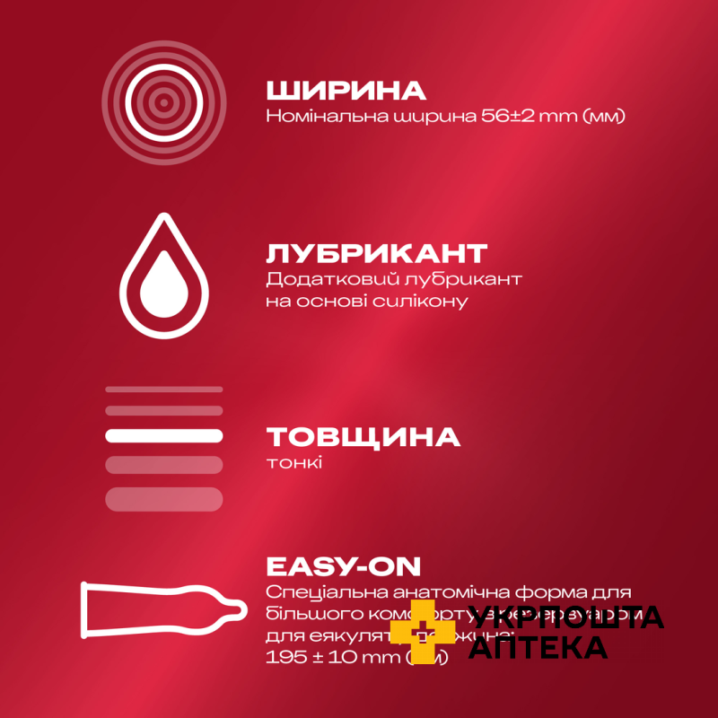 Презервативи латексні з силіконовою змазкою  DUREX® Elite (тонкі), З шт. Reckitt Benckiser Healthcare (Великобританія)