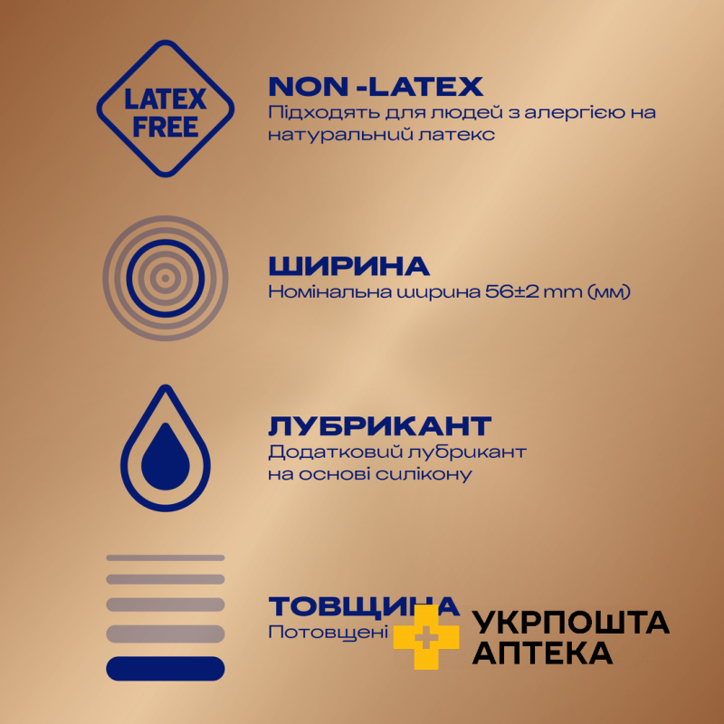 Презервативи з синтетичного латексу з силіконовою змазкою DUREX®  Real Feel (натуральні відчуття), 12 шт. (безлатексні) Reckitt Benckiser Healthcare (Великобританія)