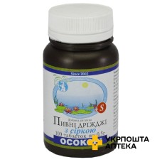 Пивні дріжджі з сіркою табл. 500 мг, сірка №100 Красота та Здоров'я (Україна)