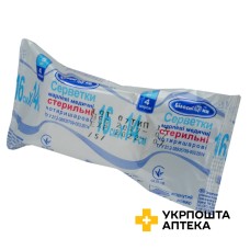 Серветка марлева стерильна 16 см * 14 см, 8 см * 4 см, тип 17, 4-х шарова №5 УКРМЕДТЕКСТИЛЬ ООО (Україна)