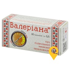 Валеріана табл. 0,5 г №80 Фармаком (Україна)