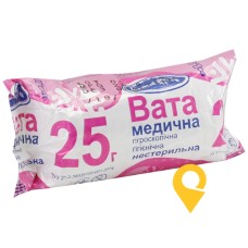 Вата нестерильна рулон 25 г УКРМЕДТЕКСТИЛЬ ООО (Україна)