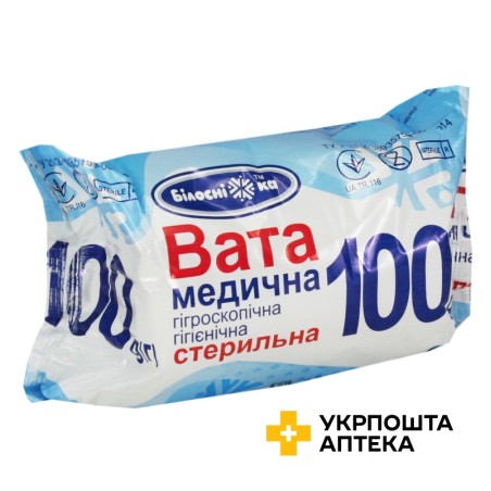 Вата стерильна рулон 100 г УКРМЕДТЕКСТИЛЬ ООО (Україна)