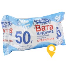 Вата стерильна рулон 50 г УКРМЕДТЕКСТИЛЬ ООО (Україна)