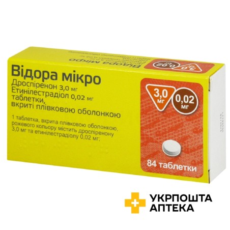 Відора мікро табл. 3 мг + 0,02 мг №84 Лаб. Леон Фарма (Іспанія)