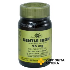 Заліза бісгліцинат Gentle Iron Solgar капс. 25 мг №90 Солгар Вітамін енд Херб (США)