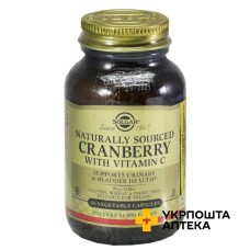 Журавлина натуральна з вітаміном C Solgar капс. №60 Солгар Вітамін енд Херб (США)