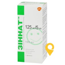 Зіннат гран. д/сусп. 125 мг/5 мл 100.мл Глаксо Оперейшнс ЮК (Великобританія)