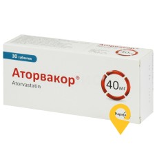 Аторвакор табл. 40 мг №30 Фармак (Україна)