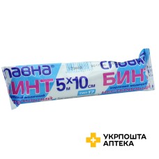 Бинт марлевий нестерильний Славна 5 м * 10 см, тип 17 Технокомплекс (Україна)