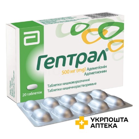 Гептрал табл. 500 мг №20 Еббві (Італія)