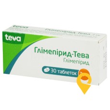 Глімепірид табл. 3 мг №30 Тева (Ізраїль)
