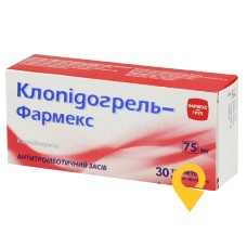 Клопідогрель табл. 75 мг №30 Фармекс Груп (Україна)