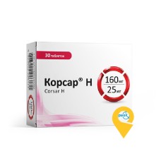 Корсар H табл. 160 мг + 25 мг №30 Фармак (Україна)