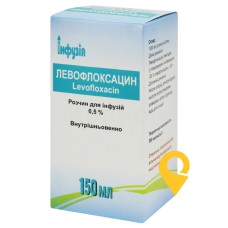 Левофлоксацин р-н д/інф 5 мг/мл 150.мл Завод Інфузія (Україна)