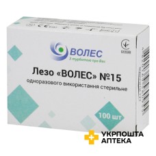 Лезо Волес стерильне 15 №100 Huaian Tianda Medical Instruments (Китай)