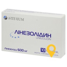 Лінезолідин табл. 600 мг №10 Київмедпрепарат (Україна)