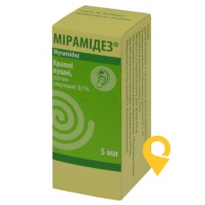 Мірамідез крап. вушн. 0,1 % 5.мл Виробниче об'єднання Тетерів (Україна)