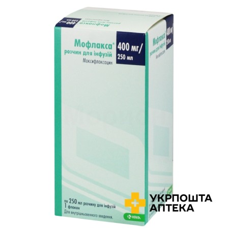 Мофлакса р-н д/інф 1,6 мг/мл 250.мл КРКА (Словенія)