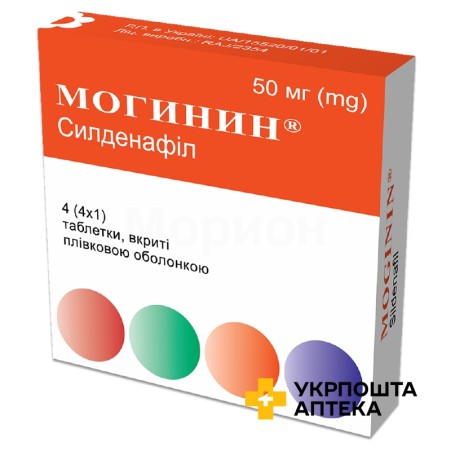 Могинин табл. 50 мг №4 Кусум Хелтхкер (Індія)